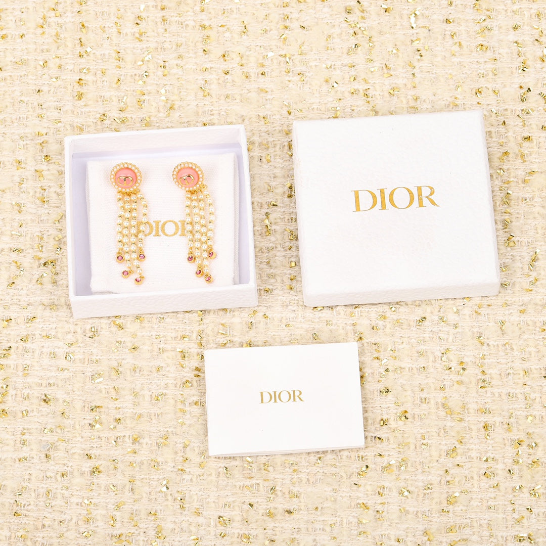 Dior Petit Tassel 18K Gold Earrings