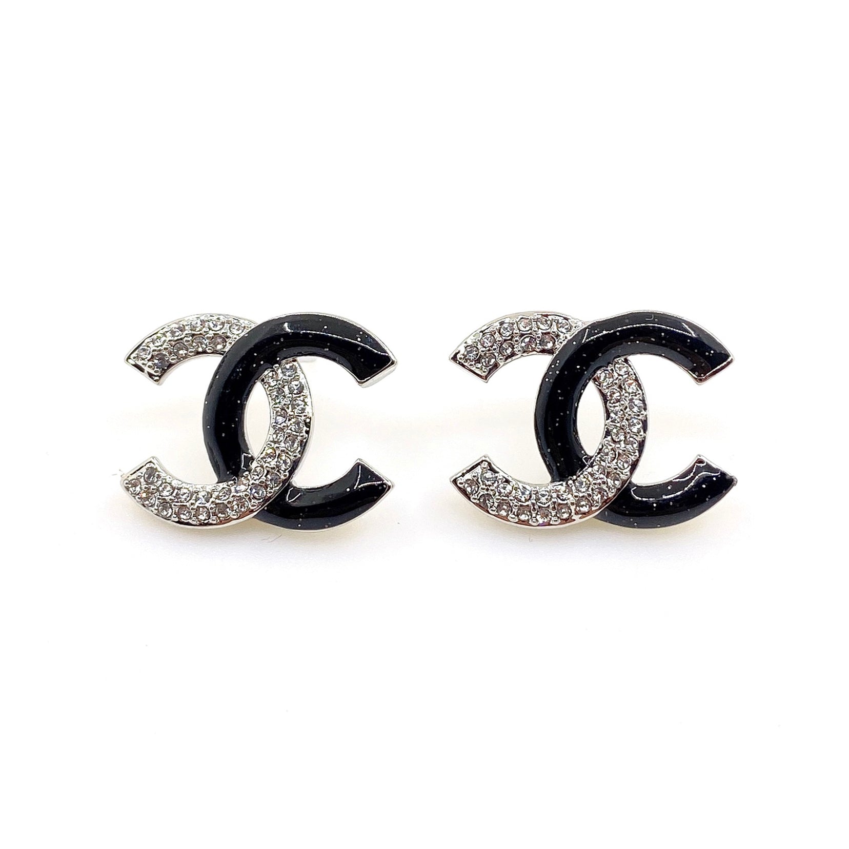 Chanel Black Diamonds 18K Gold Earrings