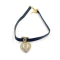 Chanel 2021 Leather Choker 18K Gold Necklace