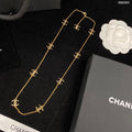 Chanel Multi-Logo 18K Gold Necklace