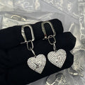 Louis Vuitton Diamond Heart 18K Gold Earrings