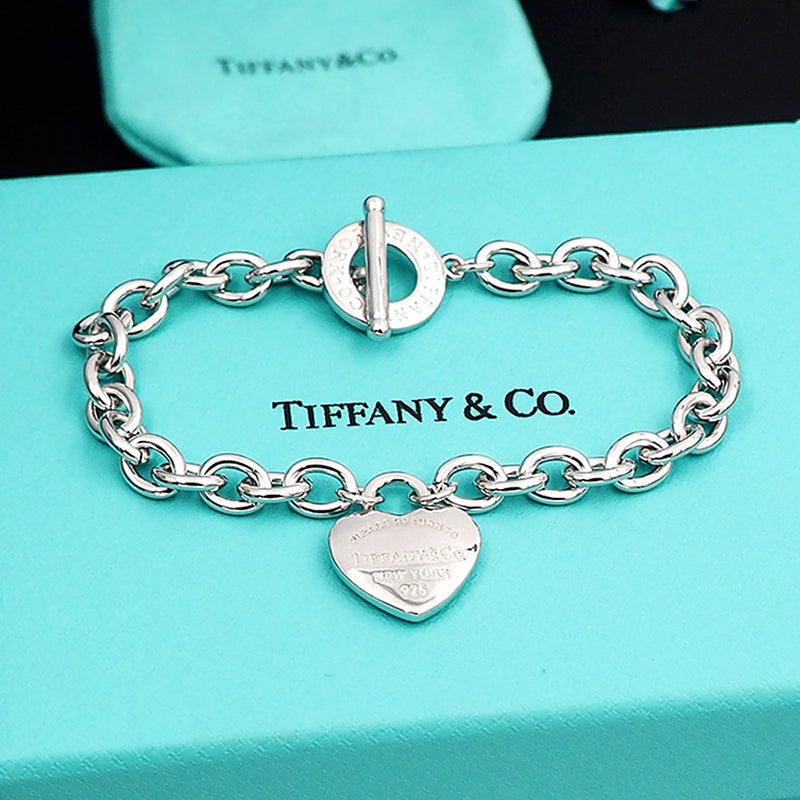 Tiffany Tag Chain 18K Gold Bracelet
