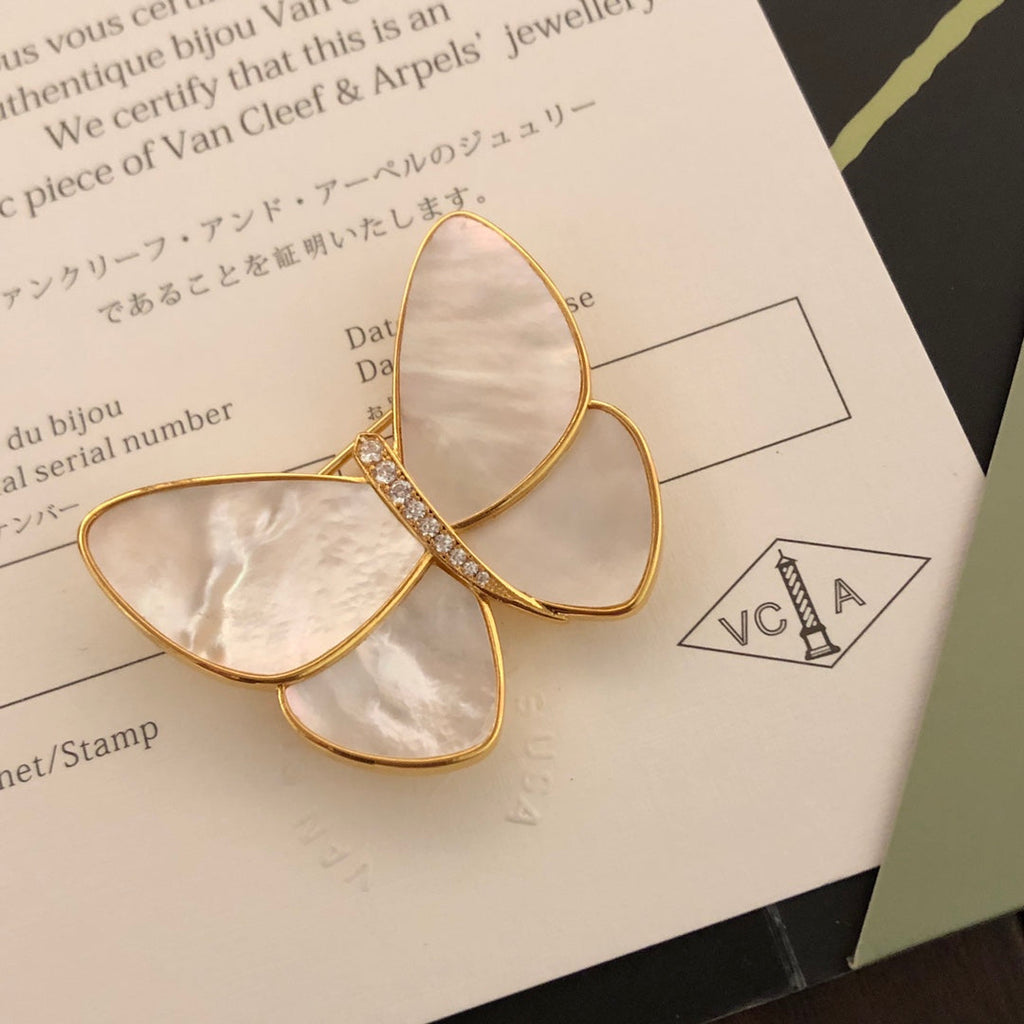 Butterfly 18K Gold Brooch