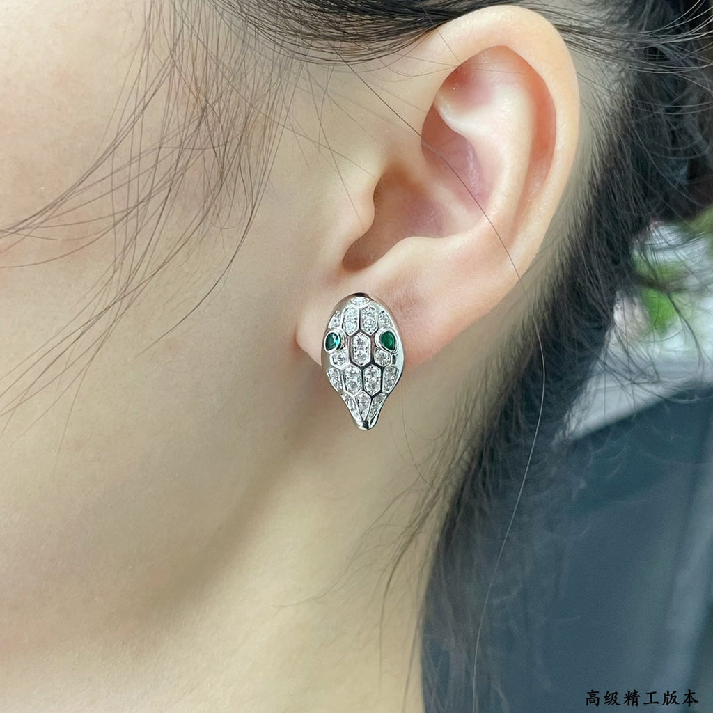Bvlgari Serpenti 18K Gold Earrings