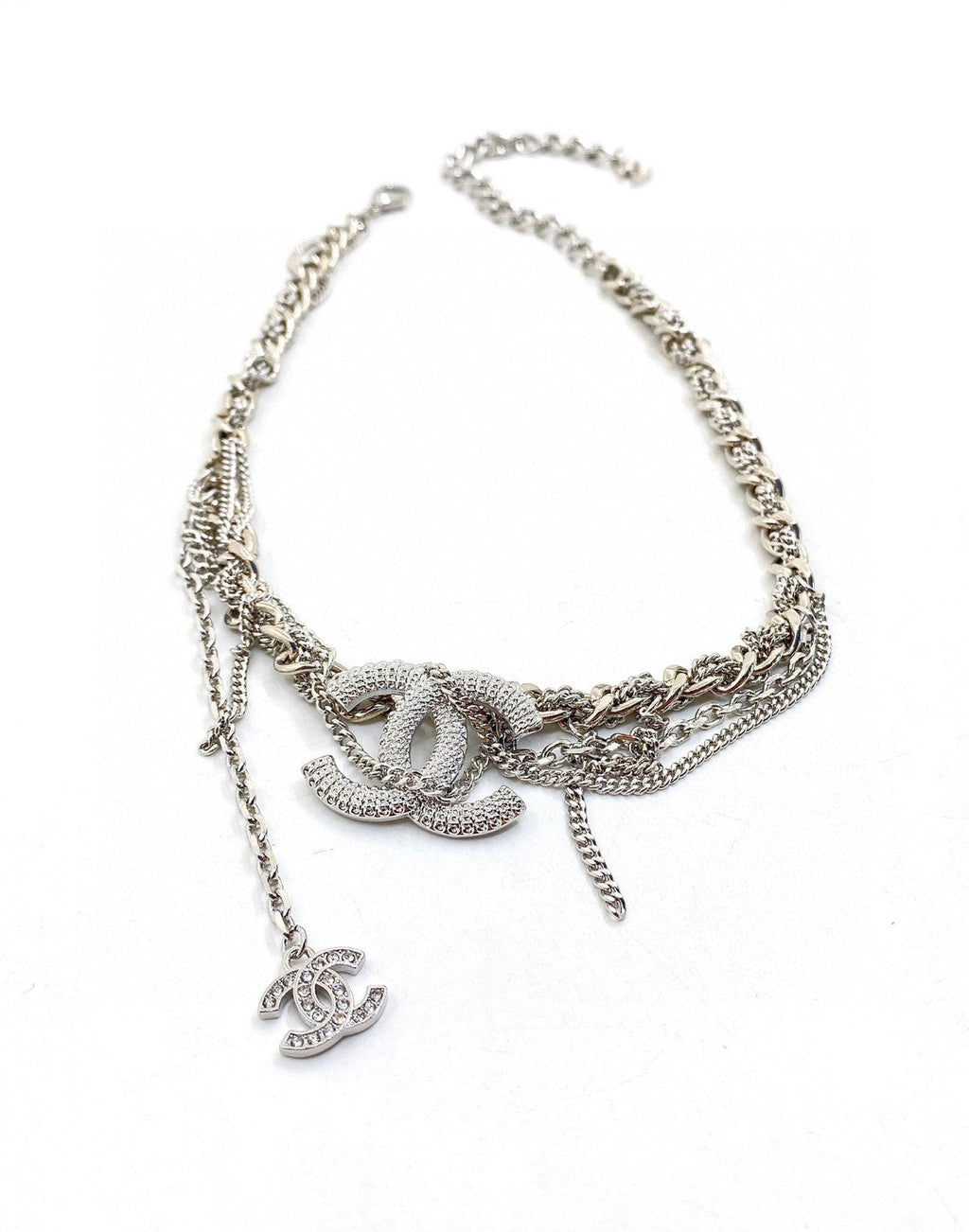 Chanel Chain Diamond 18K Gold Necklace