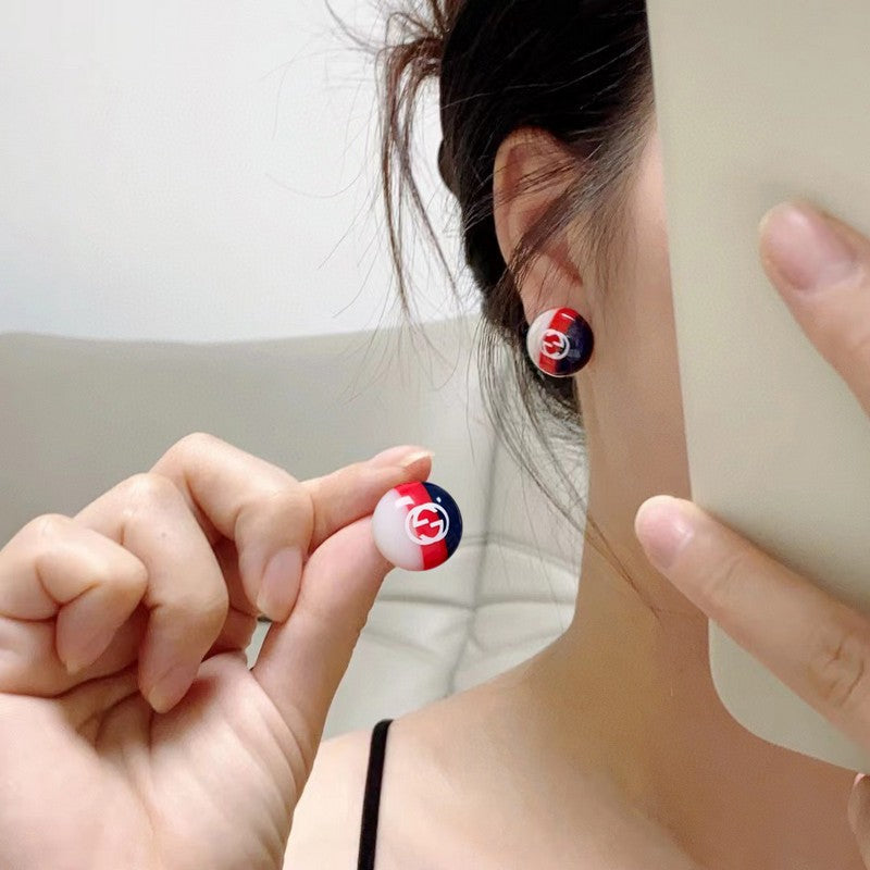 Gucci Double Color 18K Gold Earrings