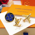 Louis Vuitton Plane 18K Gold Brooch