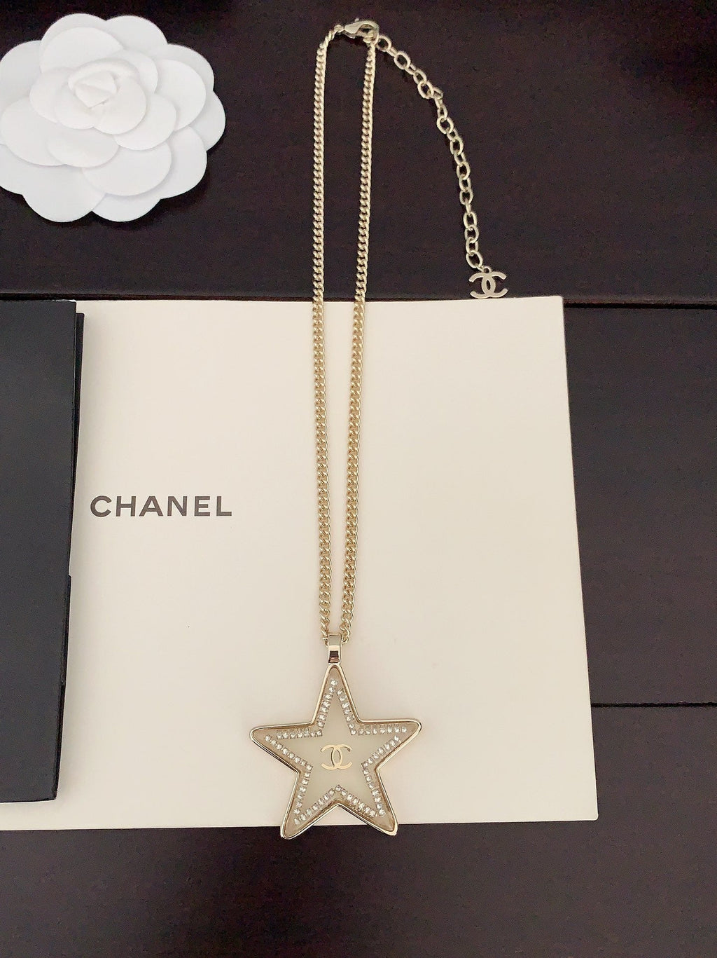 Chanel Star Chain 18K Gold Necklace