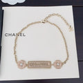 Chanel Resin Diamonds 18K Gold Necklace