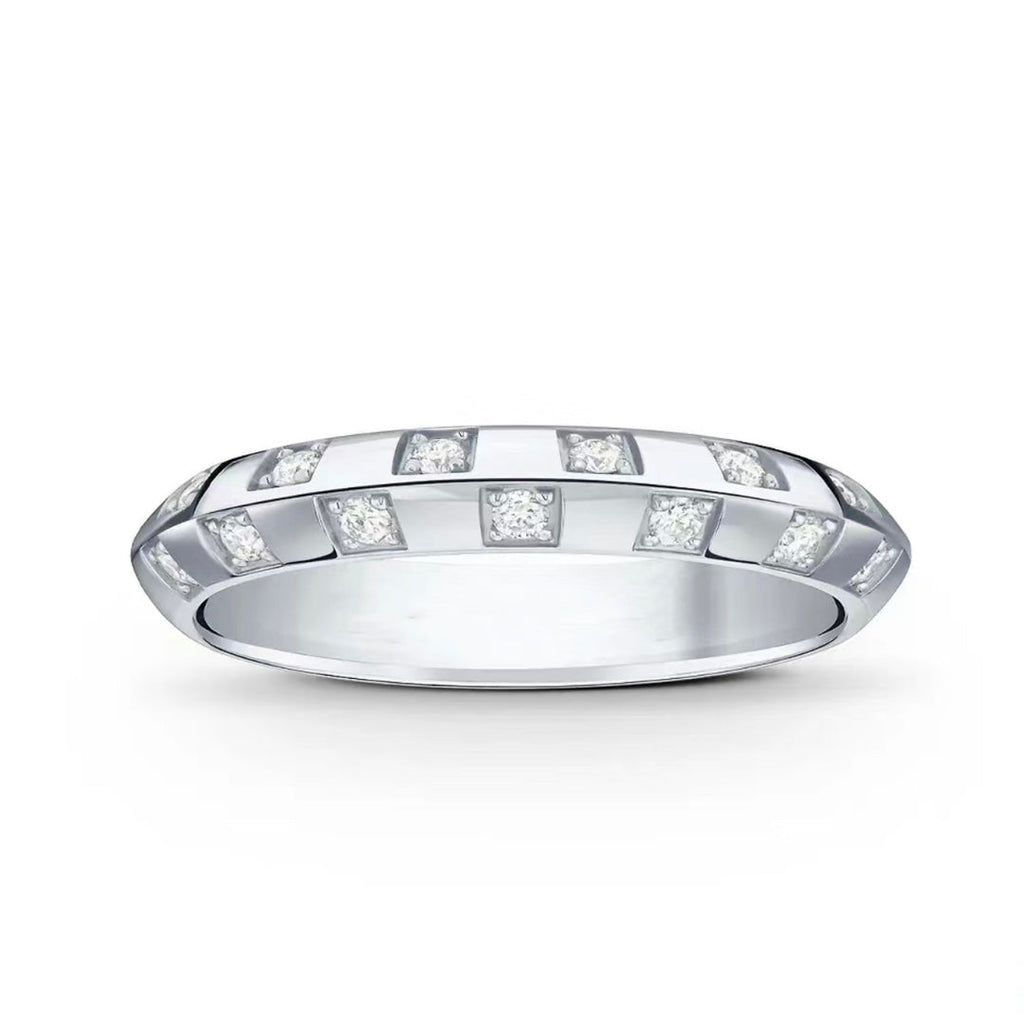 Louis Vuitton Damier Diamonds 18K Gold Ring