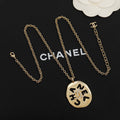 Chanel Script 18K Gold Necklace