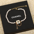 Chanel Pearls Choker 18K Gold Necklace