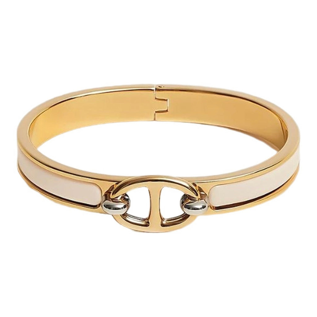 Hermes Mini Clic Chaine D'ancre 18K Gold Bracelet