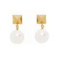Valentino Pearl 18K Gold Earrings