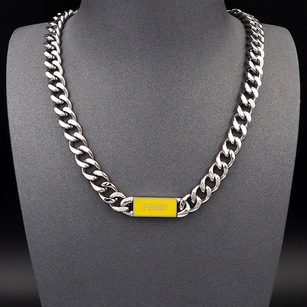 Fendi Chain 18K Gold Necklace