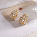 Valentino Crystal 18K Gold Earrings