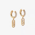 Fendi OLock 18K Gold Earrings