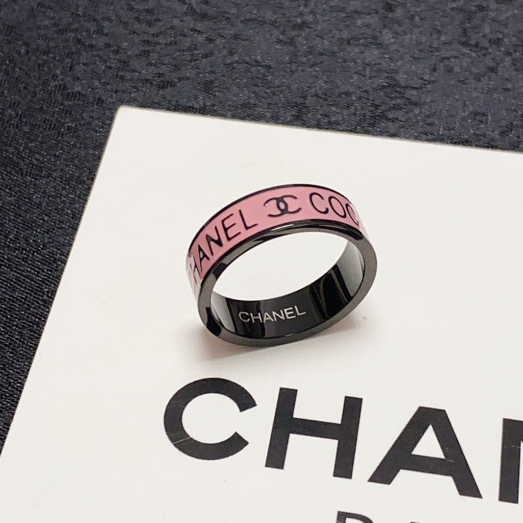 Chanel Coco Pink 18K Gold Ring