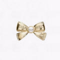 Chanel Bow Tie Gold 18K Gold Brooch