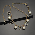 Gucci Double Pearl 18K Gold Necklace