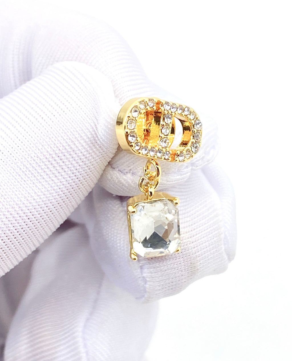 Dior Star Crystals 18K Gold Earrings