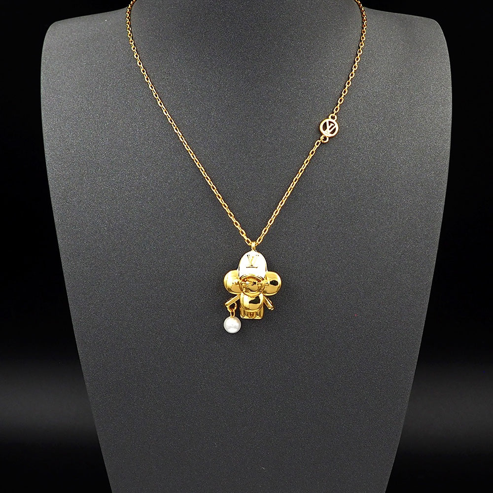 Louis Vuitton Vivienne 18K Gold Necklace