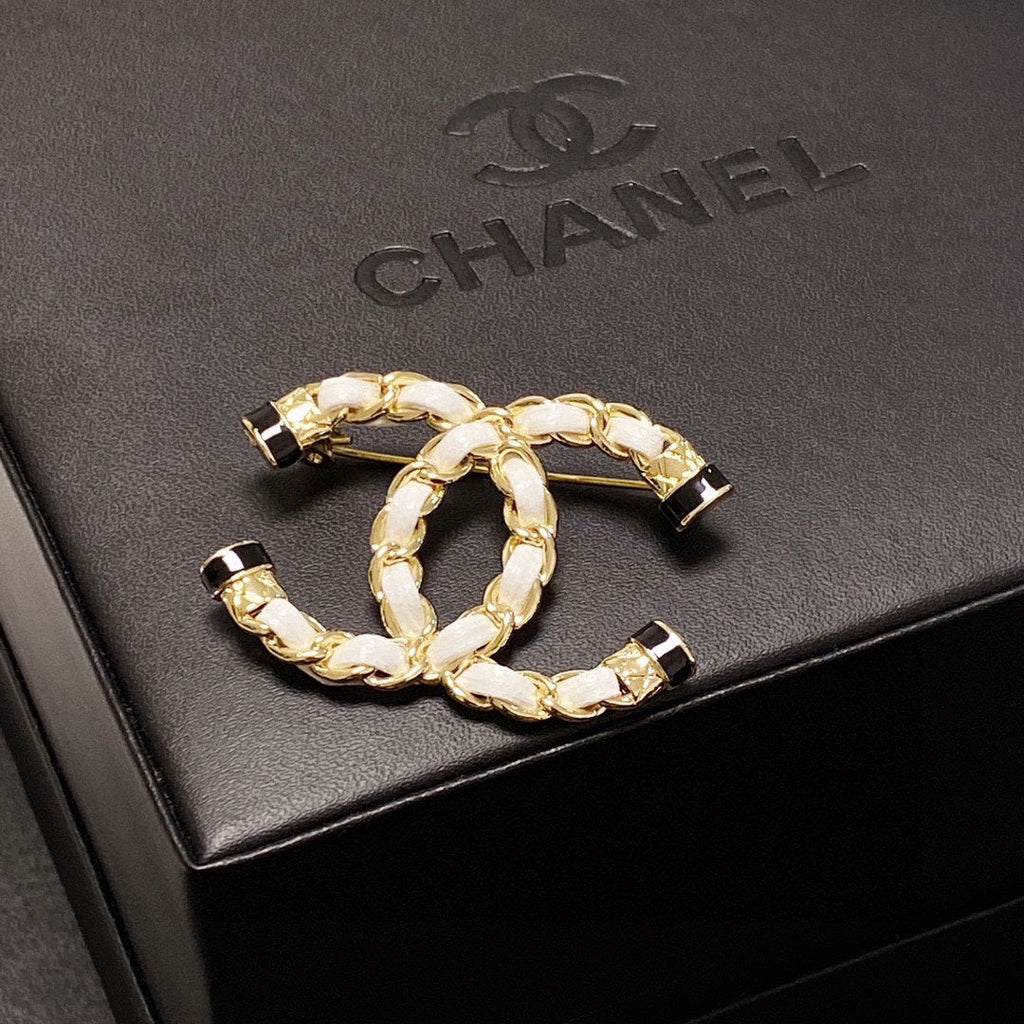 Chanel Pearl 18K Gold Brooch