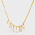 Celine Paris Strass Crystals 18K Gold Necklace