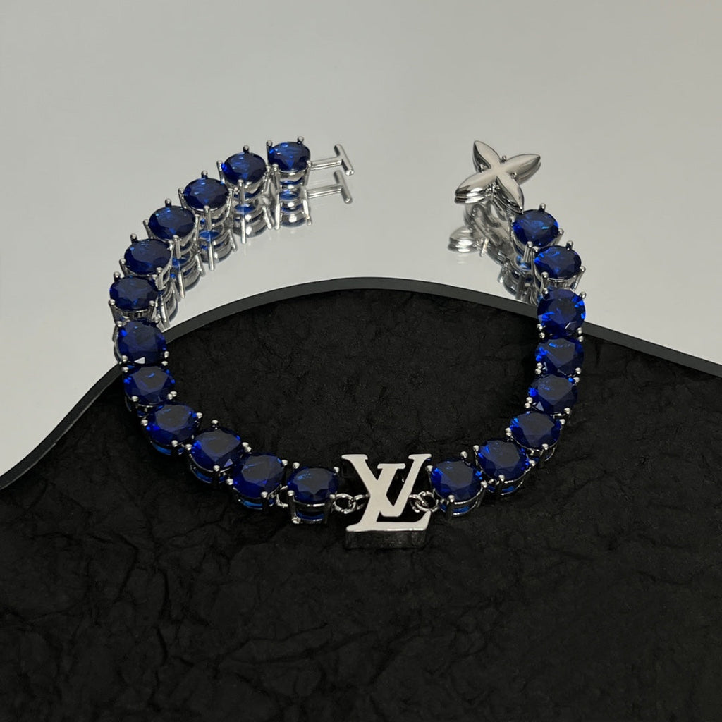 Louis Vuitton Crystal 18K Gold Bracelet