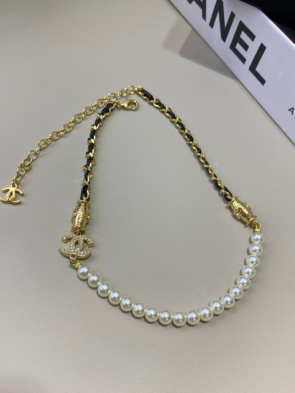 Chanel Pearl Chain 18K Gold Necklace