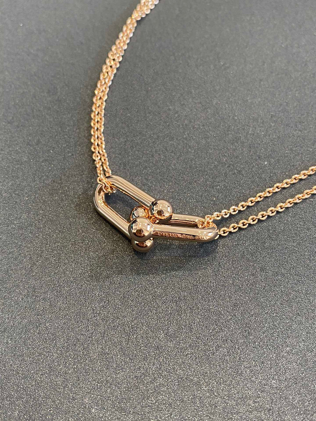 Tiffany HardWear Double Link 18K Gold Necklace