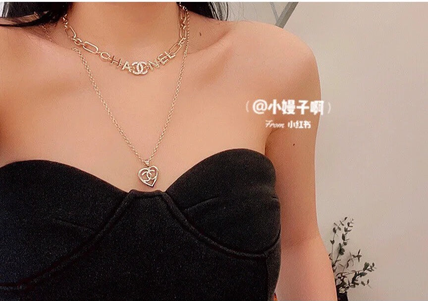 Chanel Script Chain 18K Gold Necklace