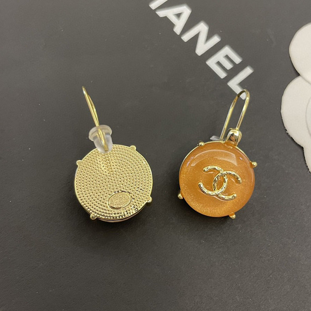 Chanel Crystals 18K Gold Earrings