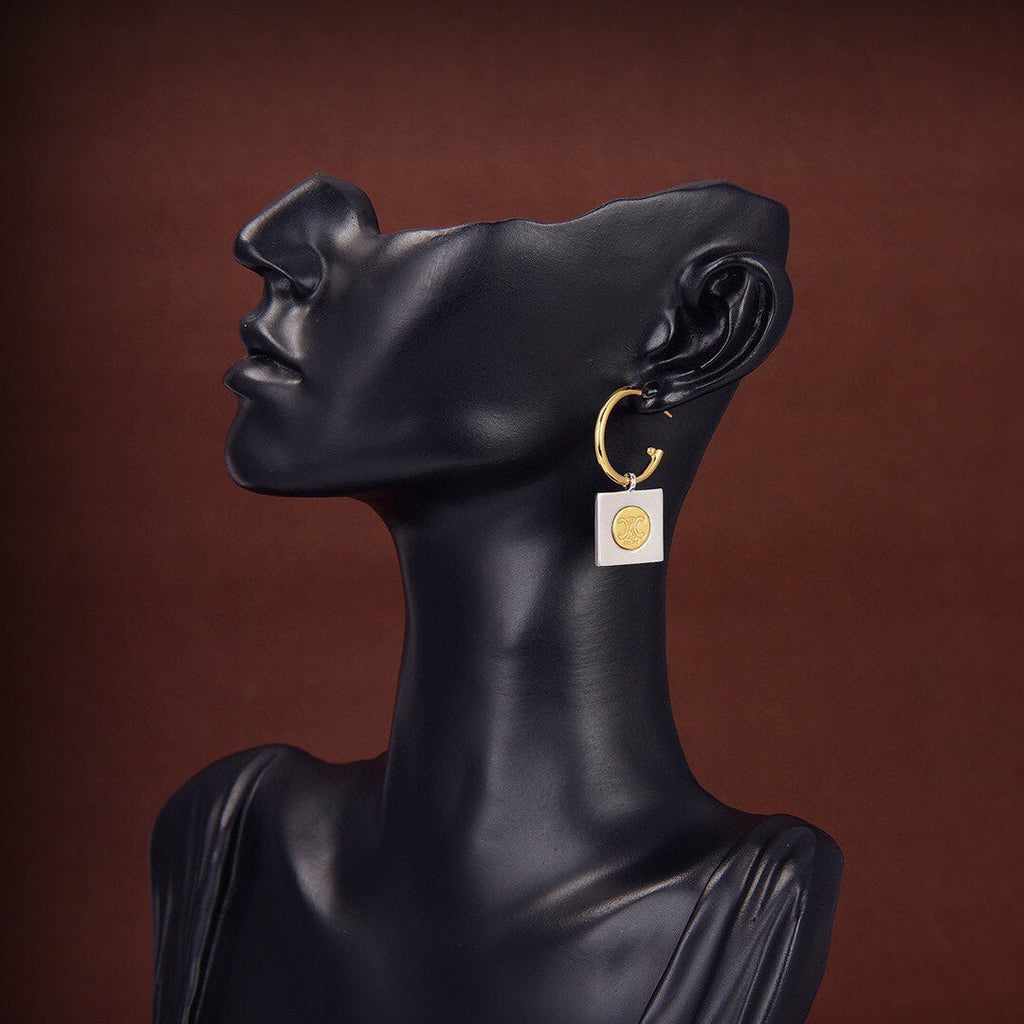 Celine Hoops 18K Gold Earrings