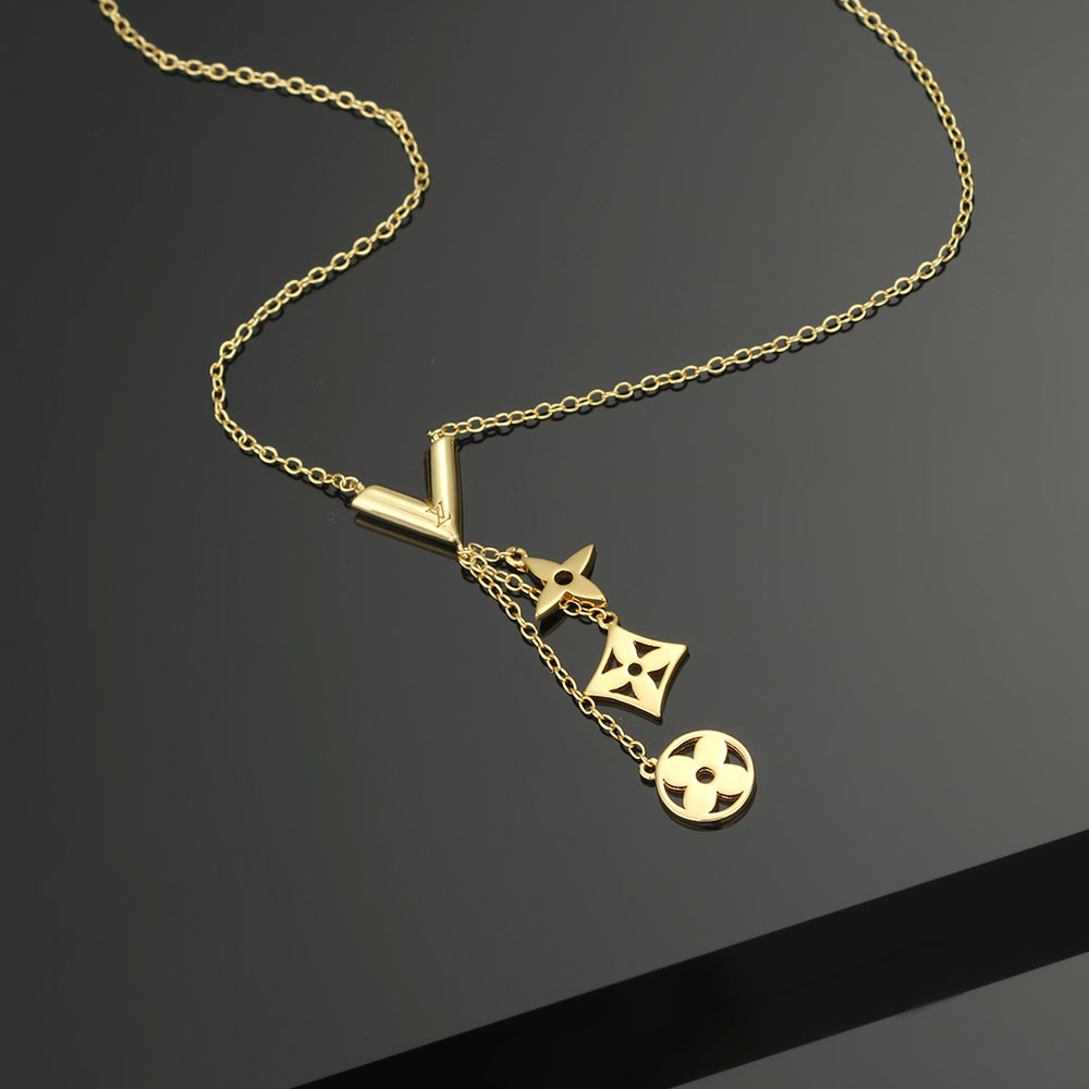 Louis Vuitton Twiggy 18K Gold Necklace