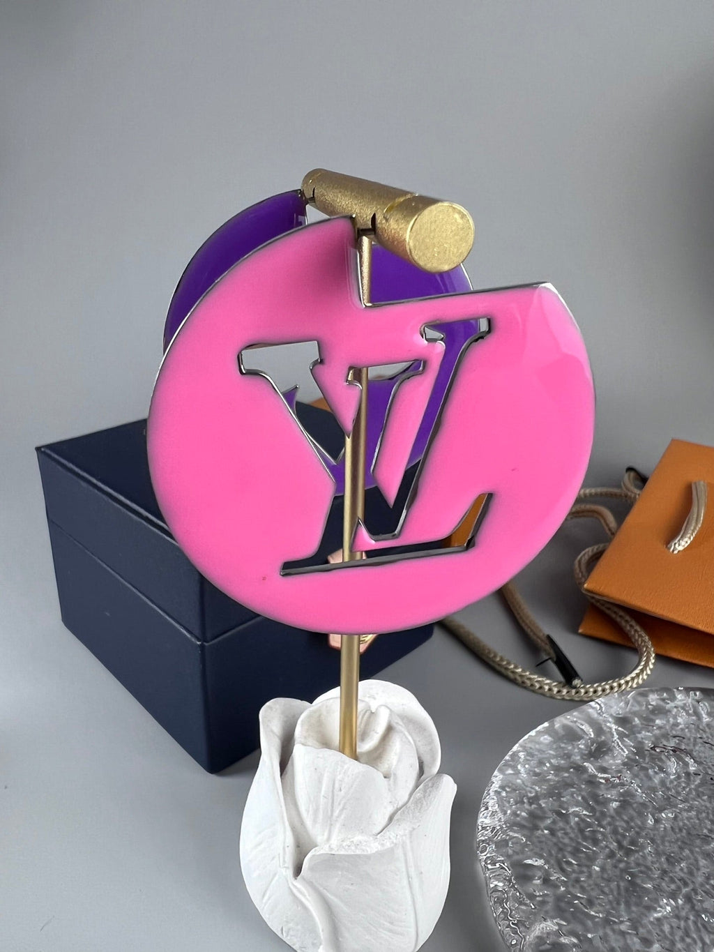Louis Vuitton Perfect Match Pink/Purple 18K Gold Earrings