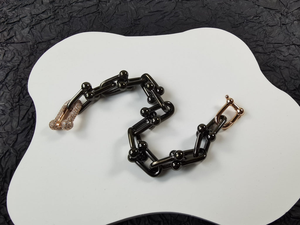 Tiffany HardWear Titanium 18K Gold Bracelet