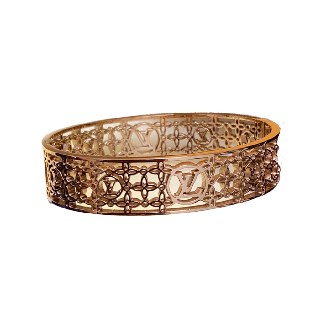 Louis Vuitton Cuff Chains 18K Gold Bracelet