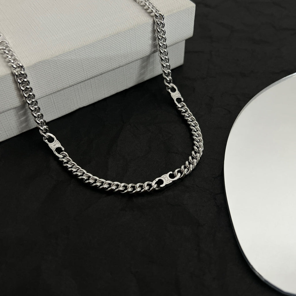 Celine Gourmette Chain 18K Gold Necklace