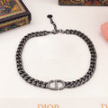 Dior 30 Montaigne Black 18K Gold Necklace