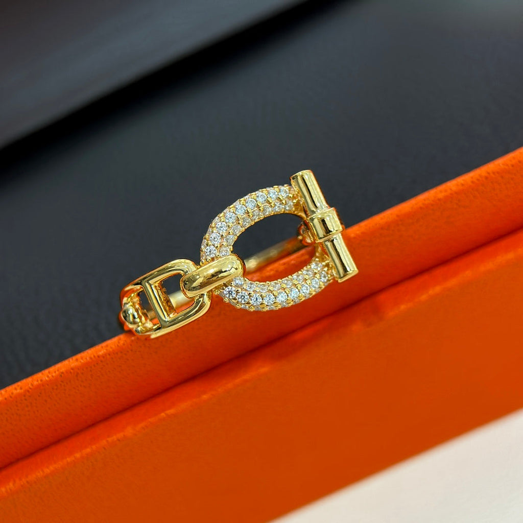 Hermes Adage 18K Gold Ring