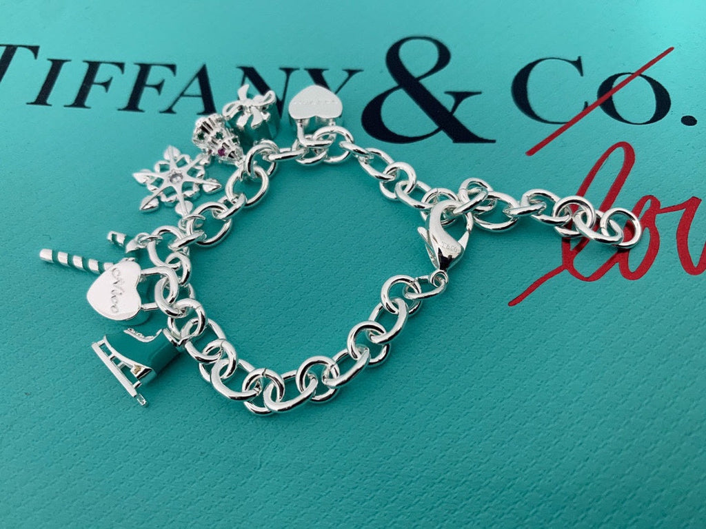 Tiffany Christmas Tag 18K Gold Bracelet