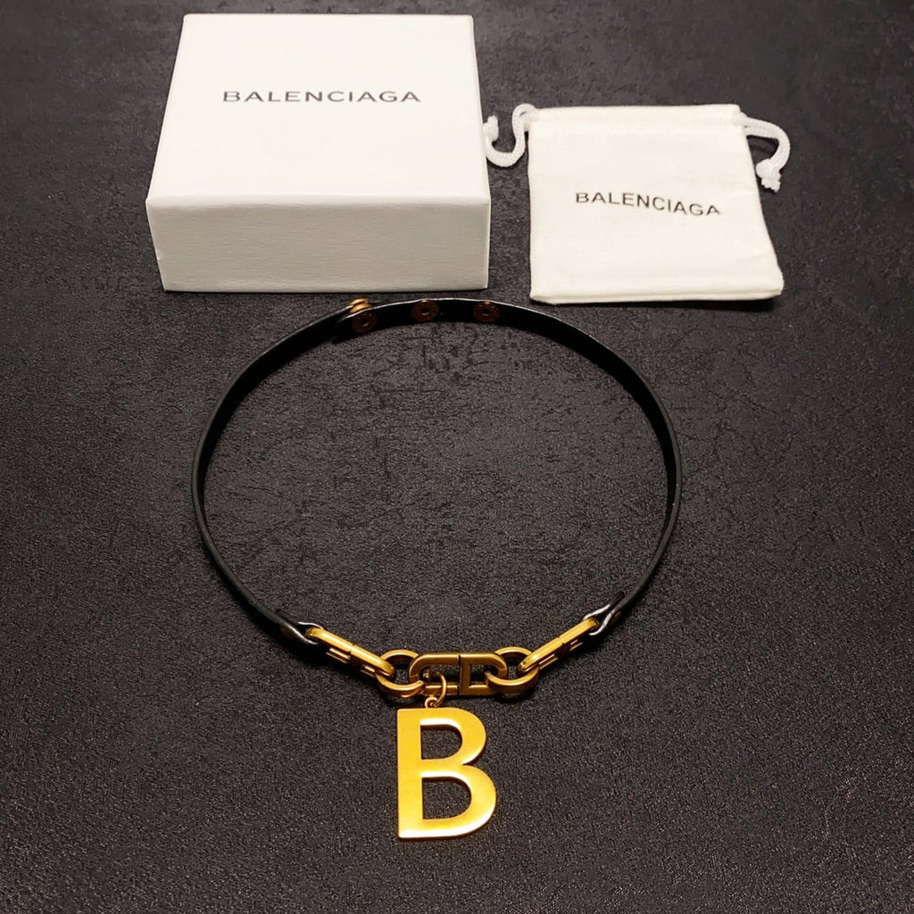 Balenciaga Choker 18K Gold Necklace