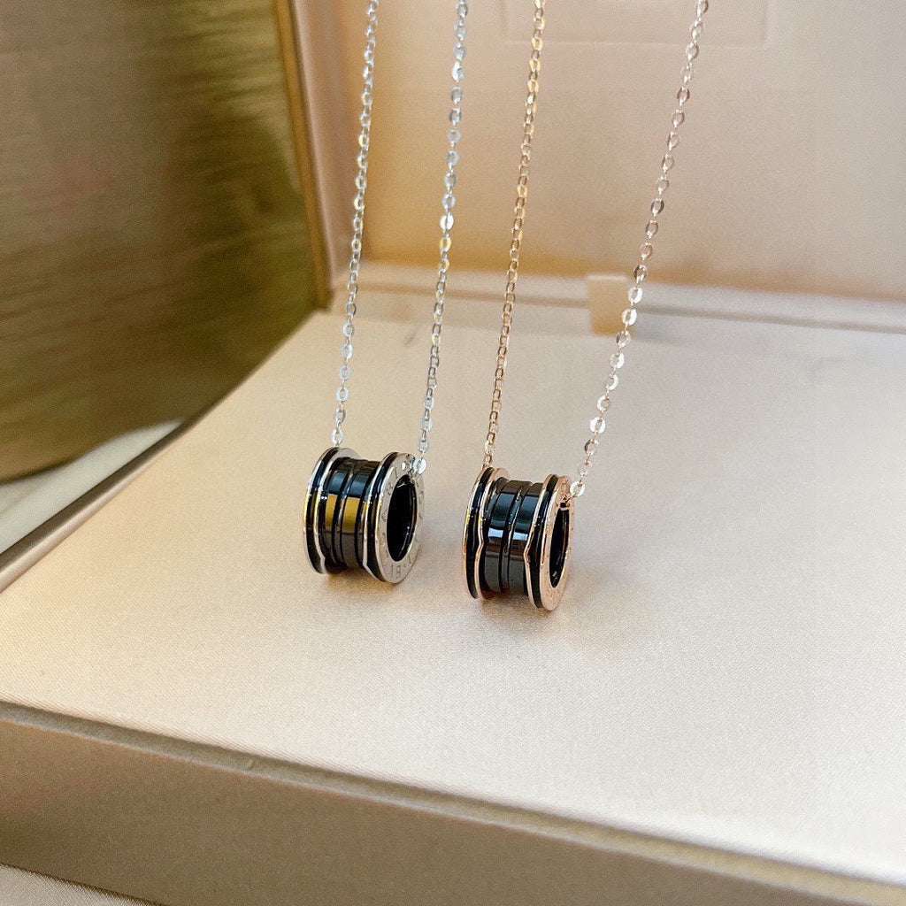 B.zero1 Black Ceramic 18K Gold Necklace