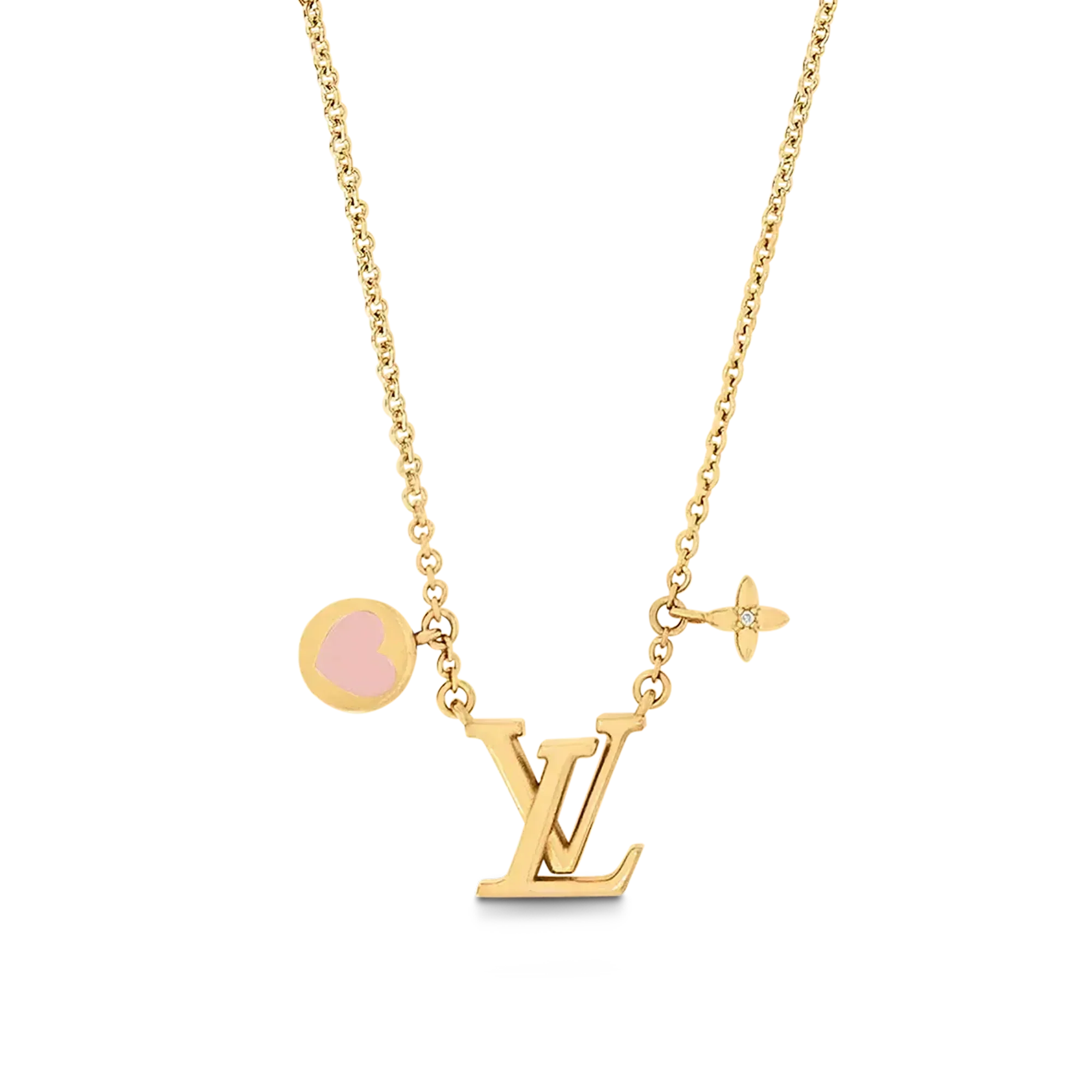 Louis Vuitton Iconic Heart 18K Gold Necklace