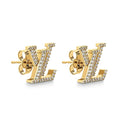 Louis Vuitton Iconic Diamonds 18K Gold Earrings