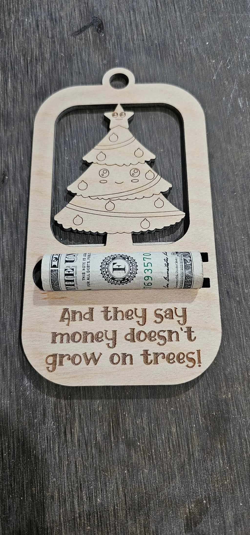 Christmas Cash Ornament- Christmas Tree