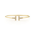 Tiffany Diamond Wire 18K Gold Bracelet
